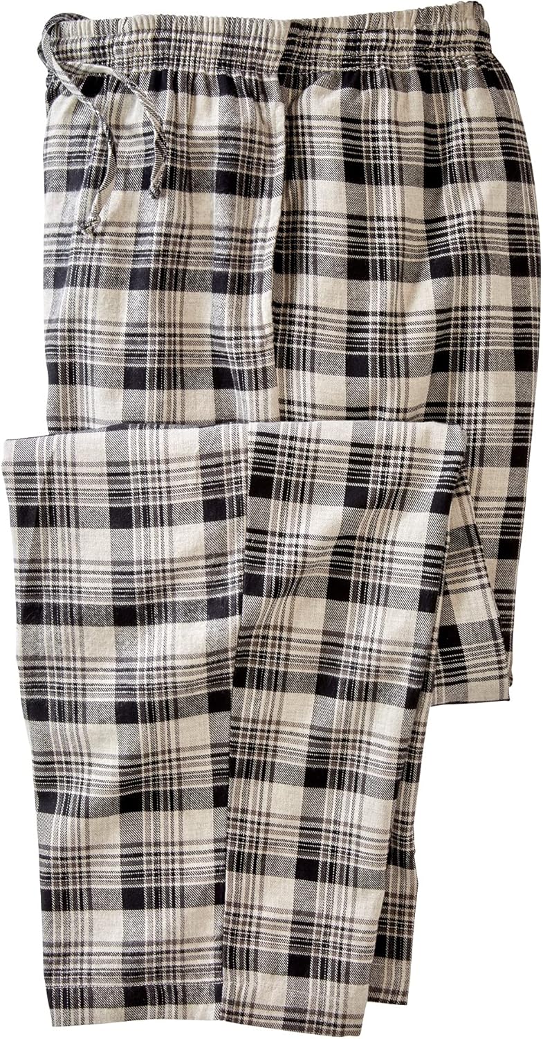 KingSize Men's Big & Tall Flannel Plaid Pajama Pants Review