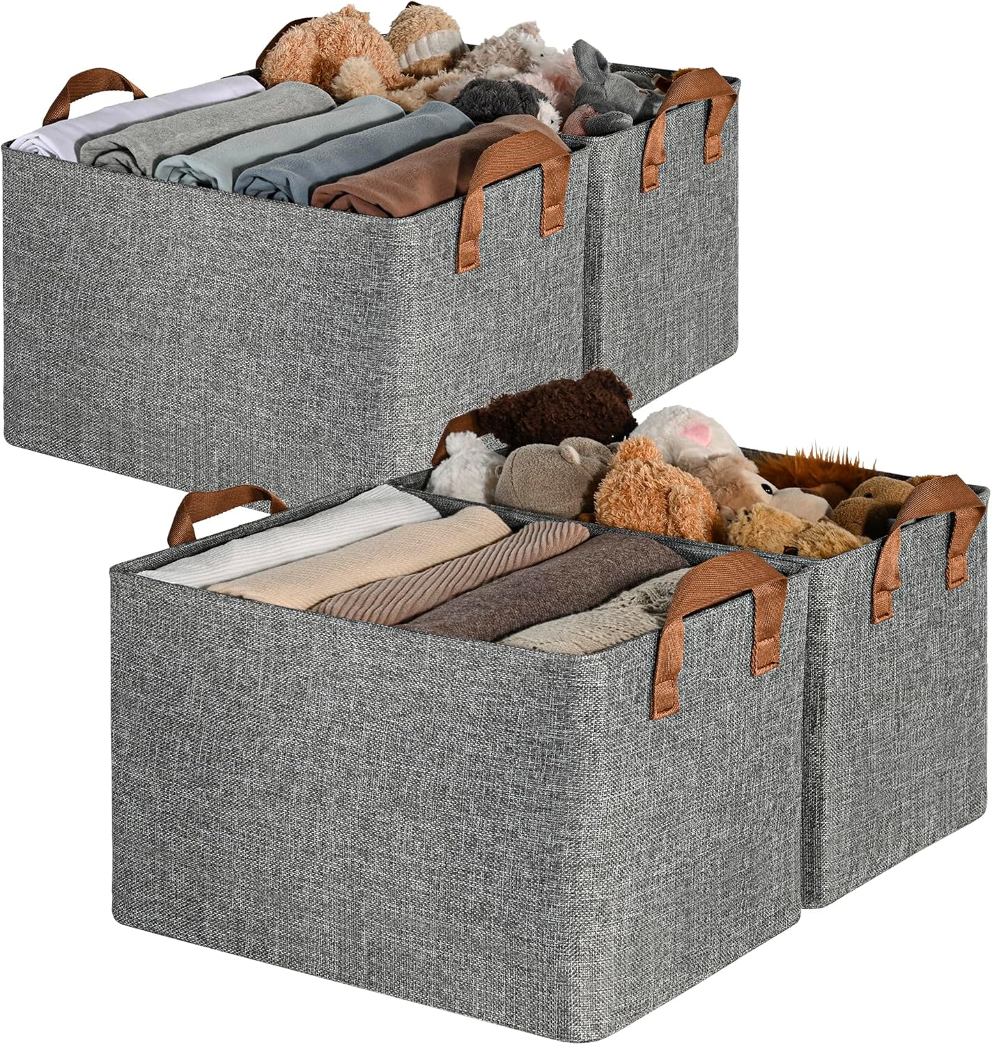 GRANNY SAYS Closet Storage Baskets for Neat Organization