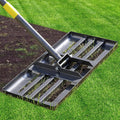 Lawn Leveling Rake 17in Stainless Steel with Adjustable Handle - Heavy