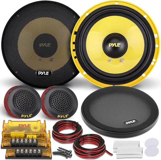 Pyle 2 Way Custom Component Speaker System - 6.5 400 Watt