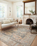 Margot Collection MAT-03 Ocean/Spice 7 ft-6 in x 9 ft-6 in Area Rug