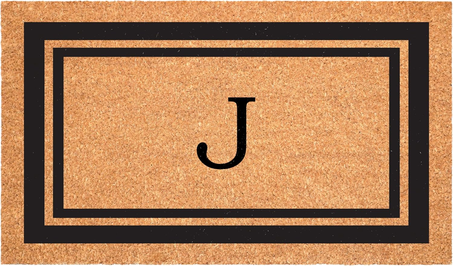Calloway Mills 30in x 48in Monogram Doormat with Black Border