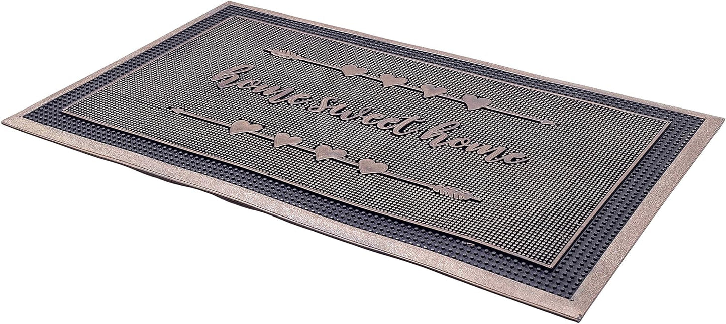 Fab Habitat Non Slip Doormat - Durable Natural Rubber Entryway