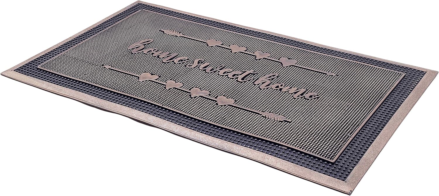 Fab Habitat Non Slip Doormat - Durable Natural Rubber Entryway