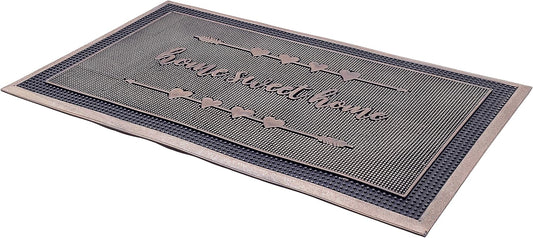 Fab Habitat Non Slip Doormat - Durable Natural Rubber Entryway