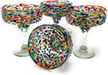 Hand Blown Margarita Glasses Set of 4 by Dos Suenos - Unique Style