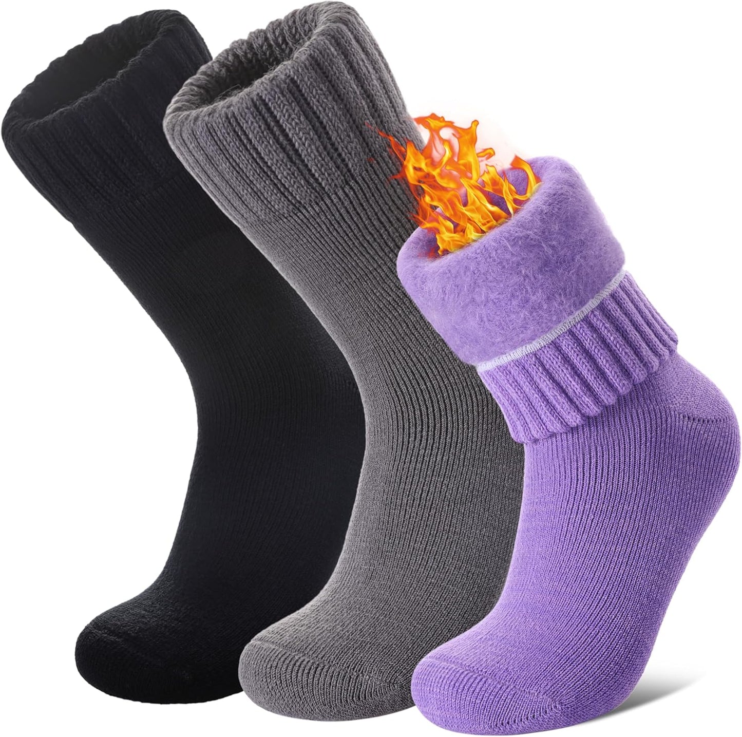 LANLEO Thermal Socks: Extra Thick Warmth!