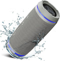TREBLAB HD77 Gray Bluetooth Portable Speaker - 360 HD Surround Sound