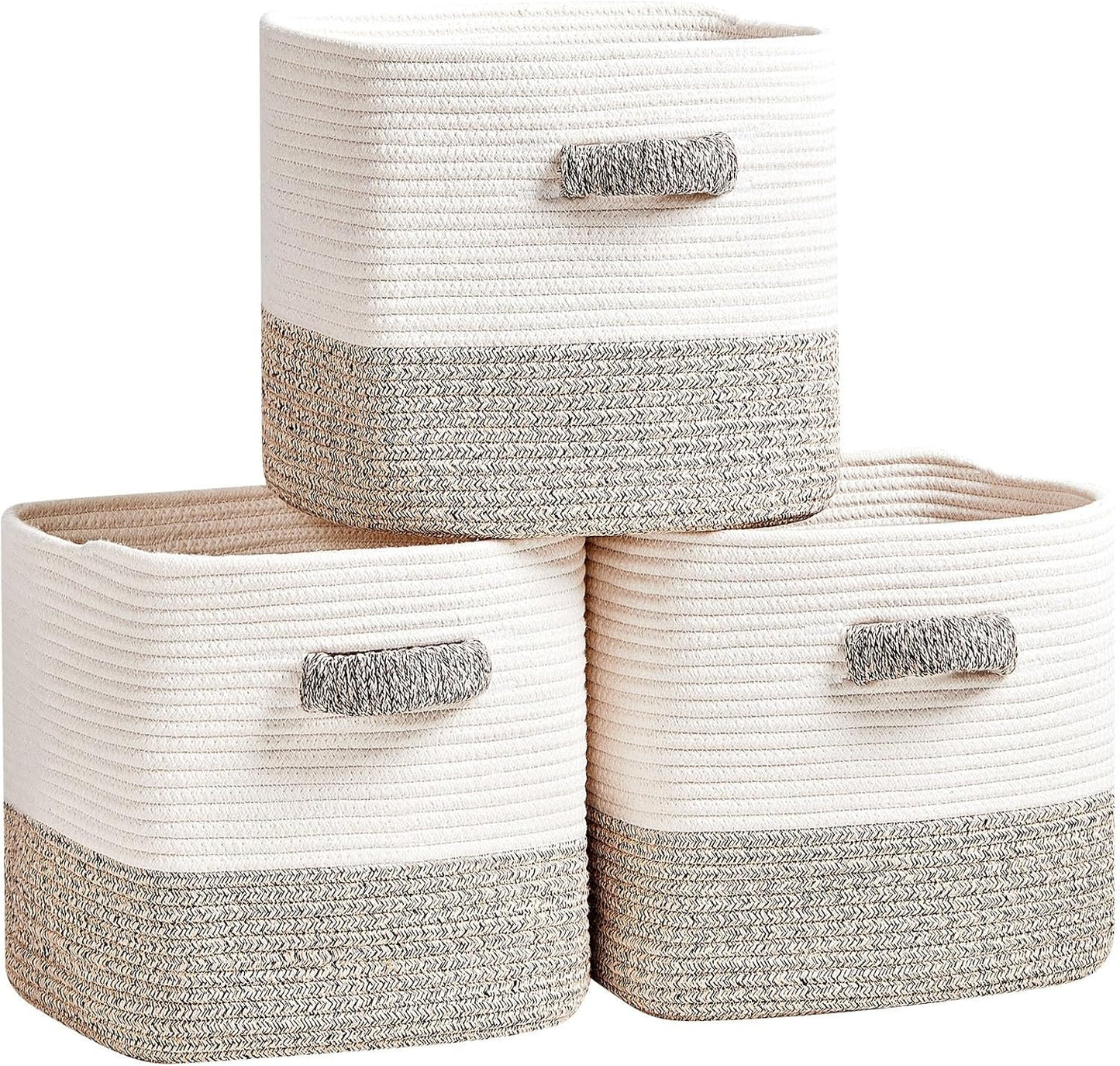 Storage Cube Baskets 3-Pack for Organizing Toys and More