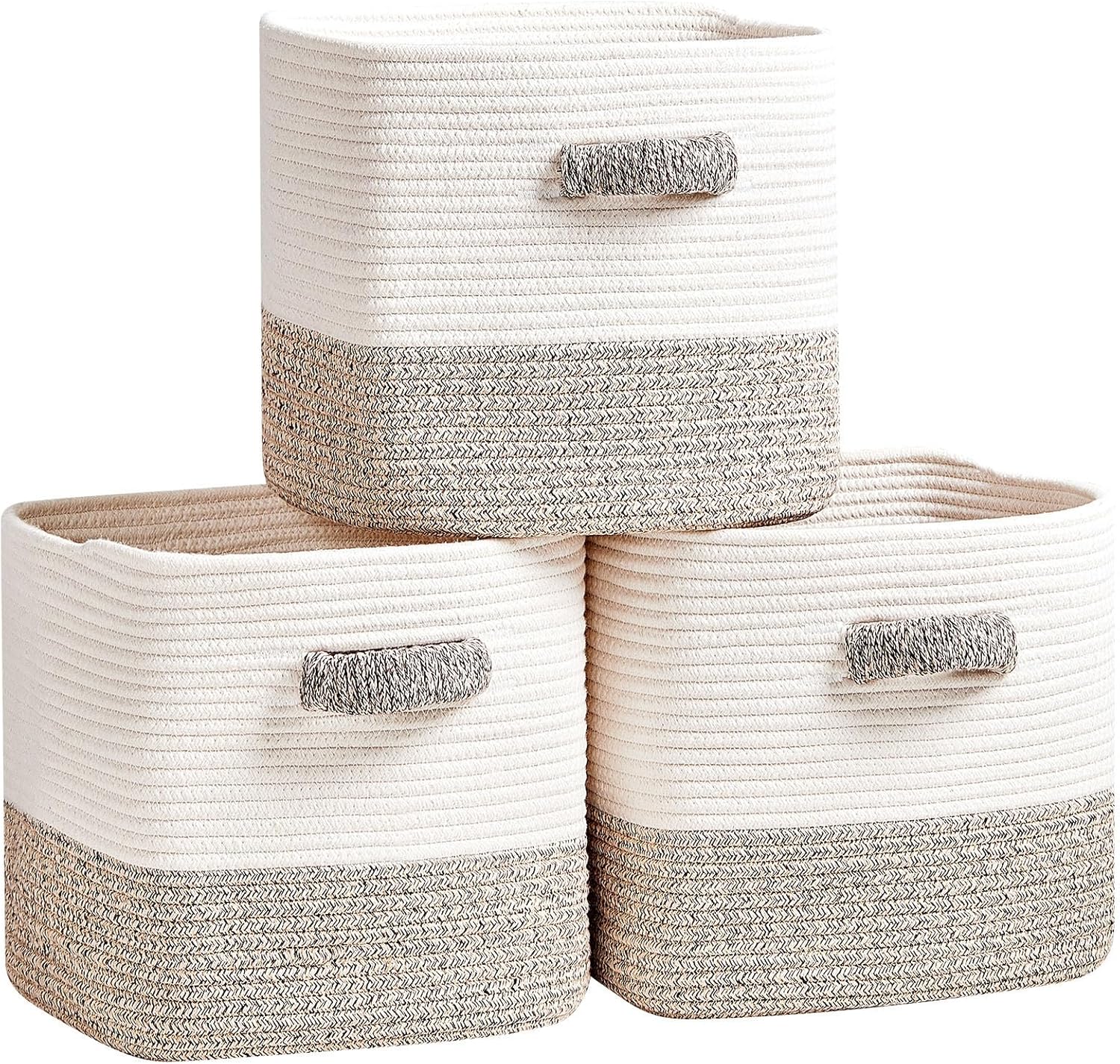 Storage Cube Baskets 3-Pack for Organizing Toys and More