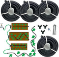 4 Pcs AMRITA Soaker Hose Kit 1/2 in 15ft - Water-Saving Garden