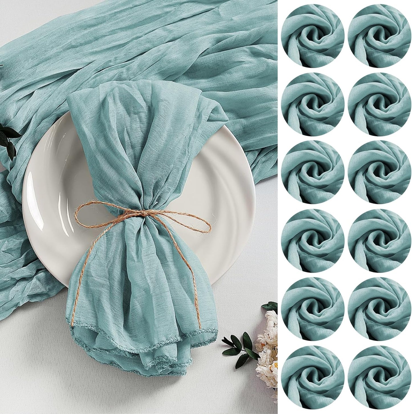 LZY 120 Pack Gauze Cheesecloth Napkins for Elegant Events