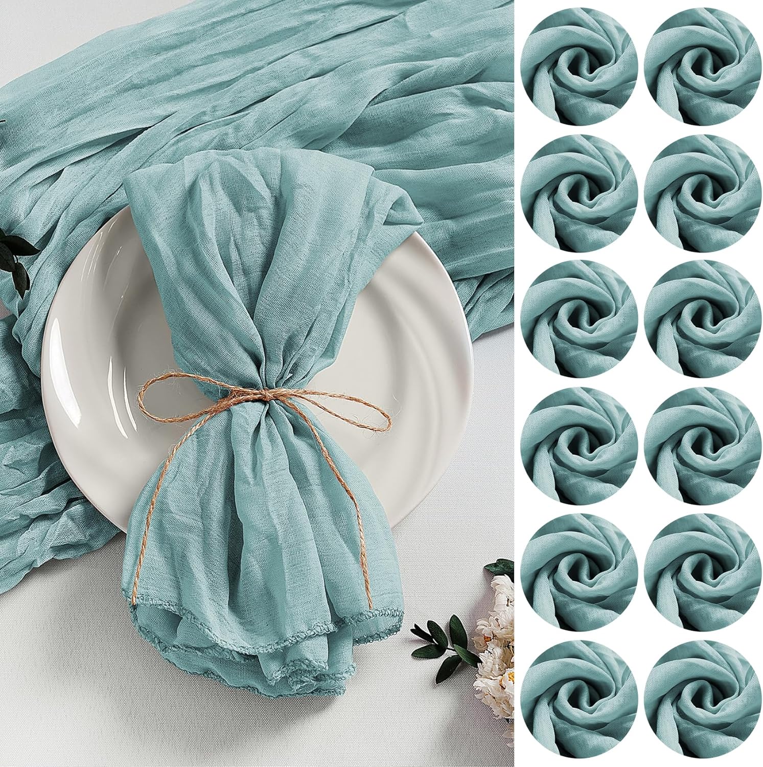 LZY 120 Pack Gauze Cheesecloth Napkins for Elegant Events