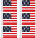 Oudain 6 Pcs Golf Flag 8 x 6 in - Portable Waterproof Mini Pin Flags