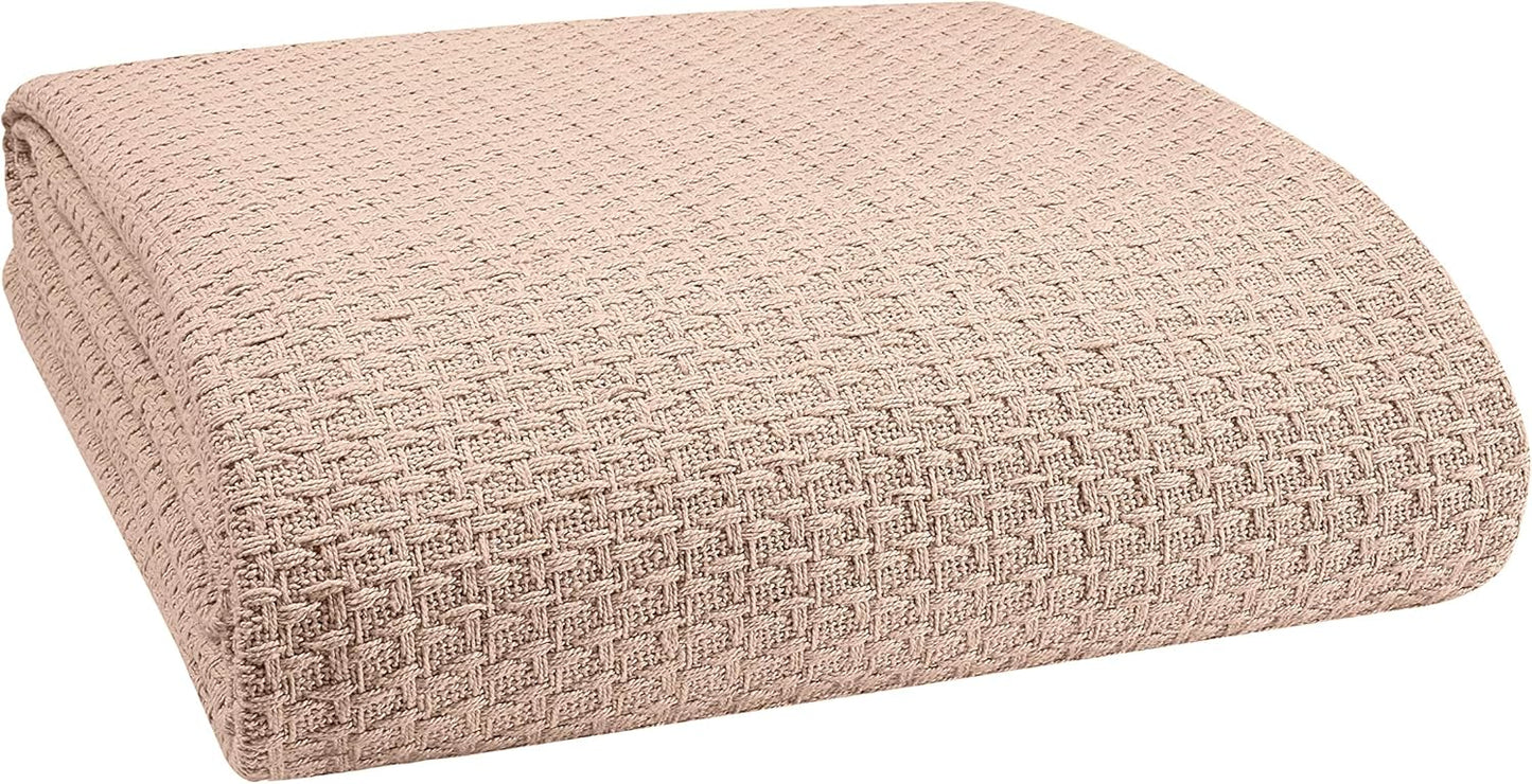 Elvana Home 100% Cotton Bed Blanket for All Seasons Comfort