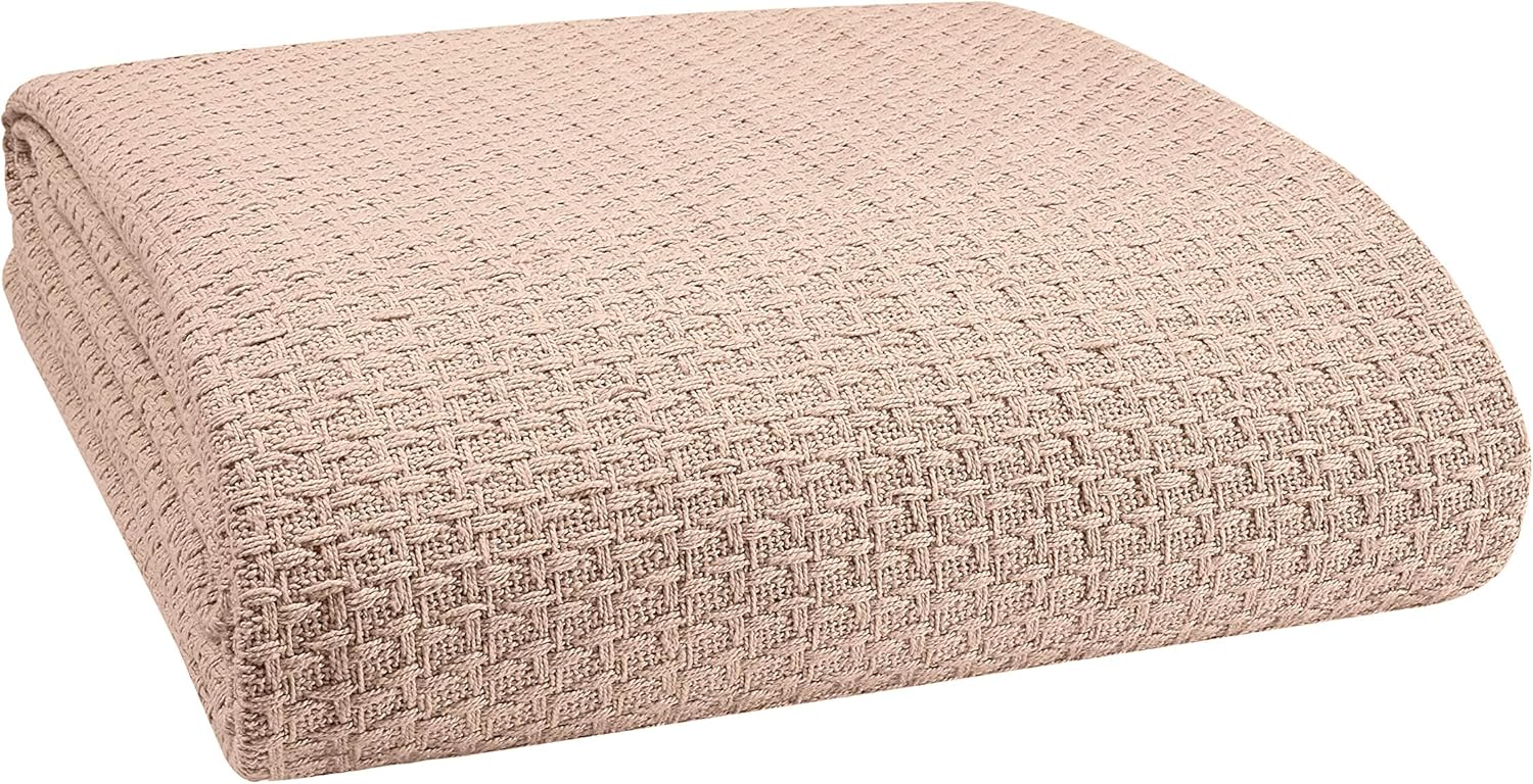 Elvana Home 100% Cotton Bed Blanket for All Seasons Comfort