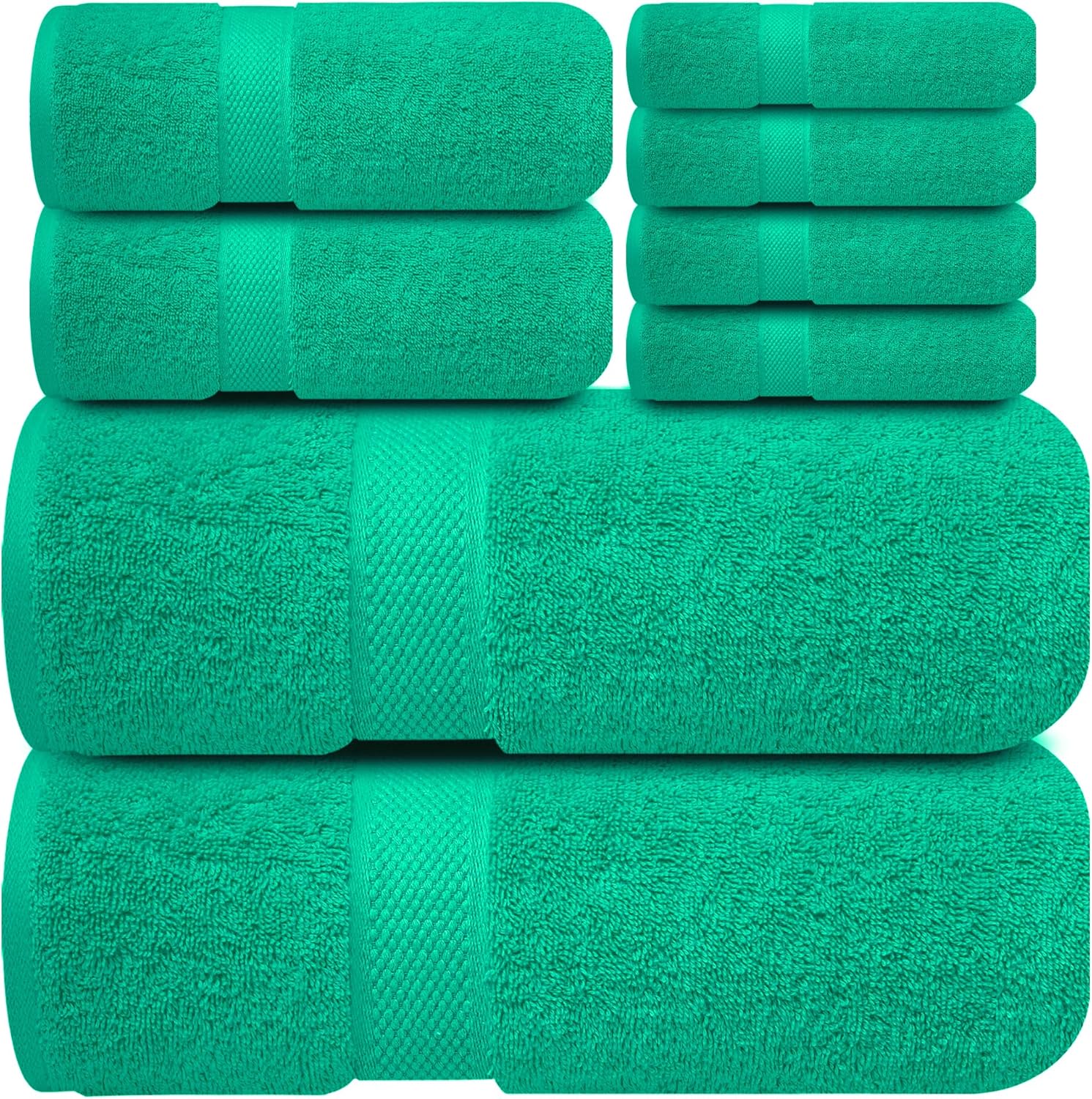 Luxury 100% Cotton Towel Set for a Plush Bathroom Experience