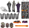 50 Piece Halloween Decorations Outdoor Set - Complete Yard Kit