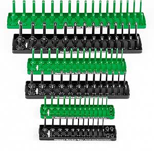 HANSEN 6 Pack Socket Holders for Efficient Toolbox Organization