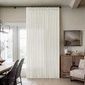 Pinch Pleat Linen Semi Sheer Curtains 70 x 96 in - Memory Shape