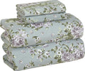 Queen Size 4 Piece Cotton Flannel Sheets - Blossom - Extra Soft Fit