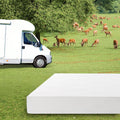 EGO White 10 Inch Short King Memory Foam RV Mattress - Cooling Gel