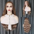 Long Wavy Blonde Lace Front Wig 24in - Natural Water Wave Look