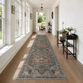 Washable Runner Rug 2ft 6inx10ft - Ultra-Thin Hallway Runner for High