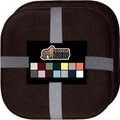 16x16 Brown Slip Resistant Chair Cushions - 1.4in Memory Foam Set of 2