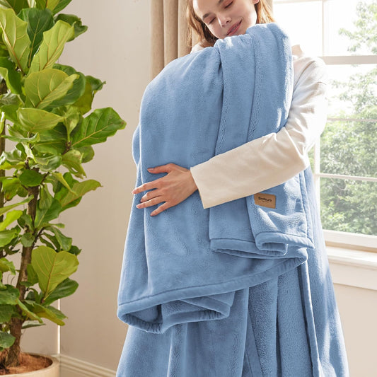 Bedsure Twin Blanket for Bed, Thick Heavy Warm Soft Fleece