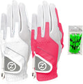 Zero Friction Ladies Golf Glove 2 Pack - Friction-Free Swings!