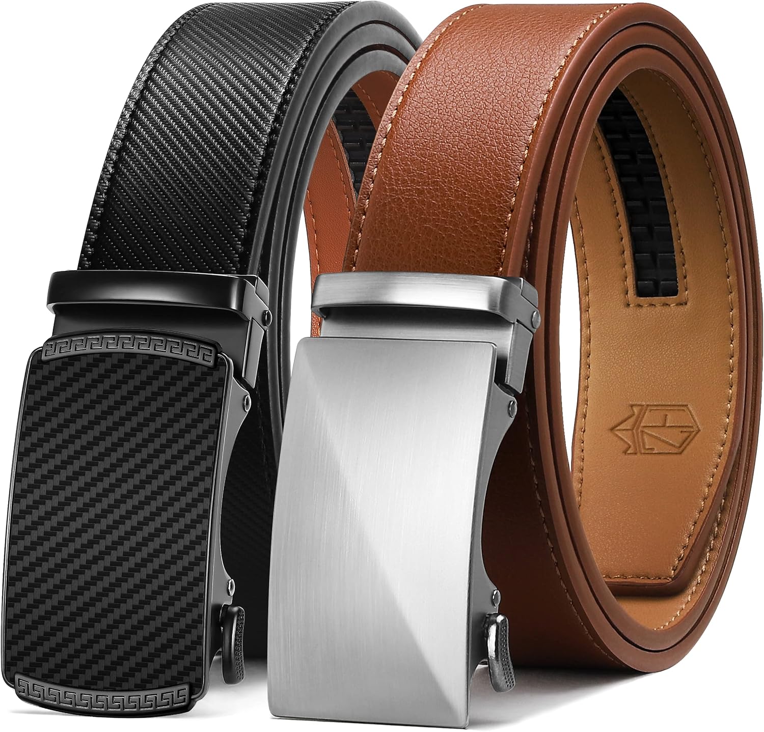 Zitahli Ratchet Belt for Men - Perfect Fit Leather Belts