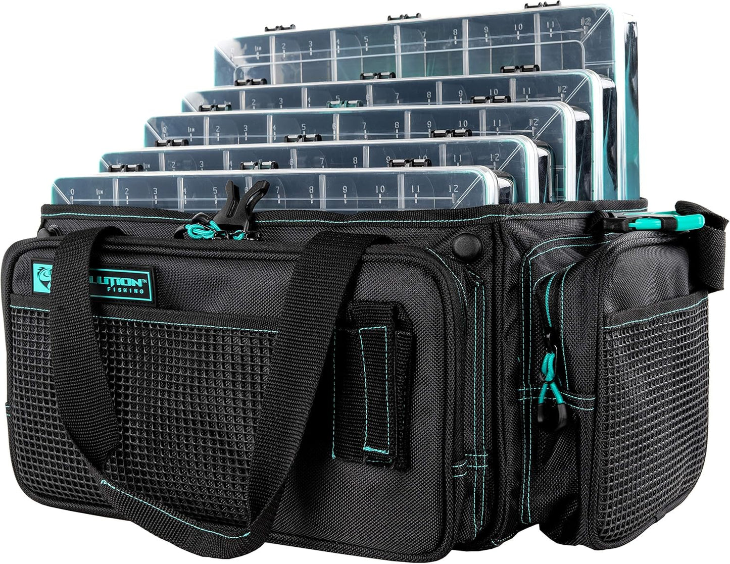 Evolution Outdoor Topless Tackle Bag w/ 5 Trays