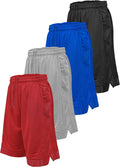 Mens Basketball Shorts with Pockets 4 Pack - Comfortable Workout