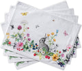 Cotton Placemats Set of 4 13 x 19 in - Washable Table Mats for Dining