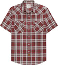 Viscose from Bamboo Plaid Pearl Snap Western Shirt - Lightweight