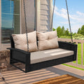 YITAHOME Wicker Hanging Porch Swing Chair for Outdoor Relaxation