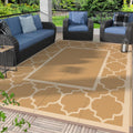 GENIMO 6 ft x 9 ft Outdoor Rug Waterproof Patio Mat - Durable