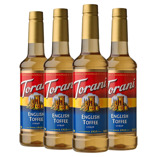 Torani English Toffee Syrup for Lattes and Milkshakes