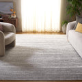 Adirondack Area Rug 10 ft x 14 ft Light Grey Ombre - Durable