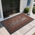 Welcome Mat 60 x 36 Maroon - Heavy Duty Low Profile Door Mat