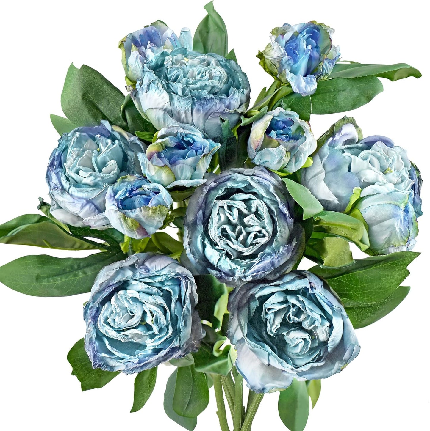 Vintage Dusty Blue Peonies for Rustic Home Decor and Weddings