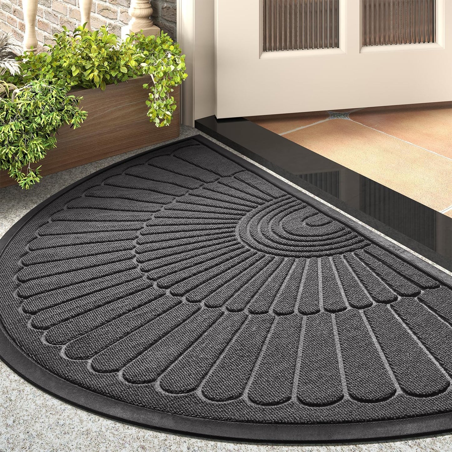 Durable Non Slip Door Mat for Indoor Outdoor Entryway Use