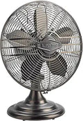 Lasko Oscillating Table Top Fan 17in - Vintage Metal Design