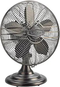 Lasko Oscillating Table Top Fan: Vintage Design for Comfort