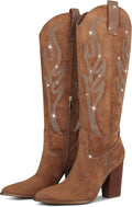 Stylish Celbreez Cowboy Boots for Women with Chunky Heels