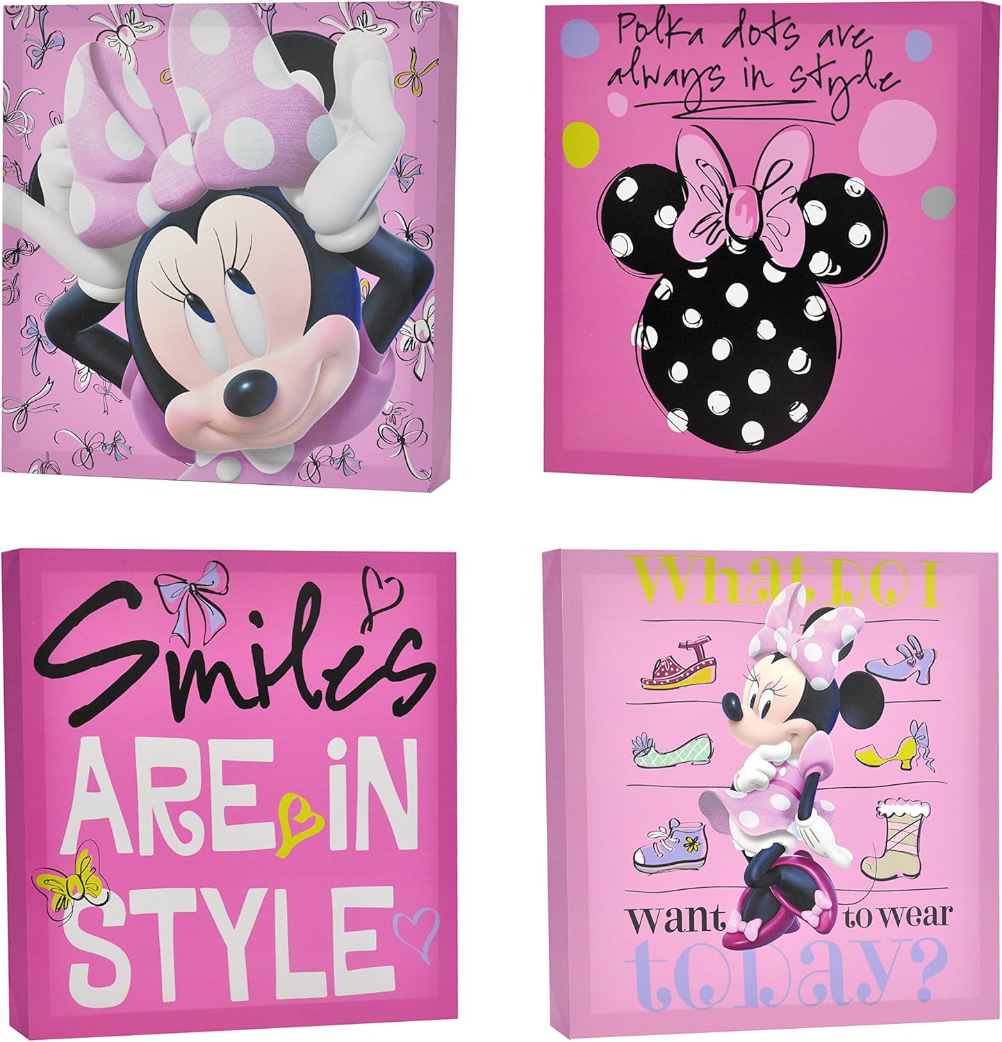 Minnie Mouse Canvas Wall Art Set - Whimsical Kids Decor!