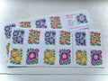 40 Post Stamps Flowers Design (2 Books of 20) - Forever Wedding Stamps
