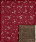 Wild West Bandana Baby Boy Receiving Swaddle Blanket - Soft Minky