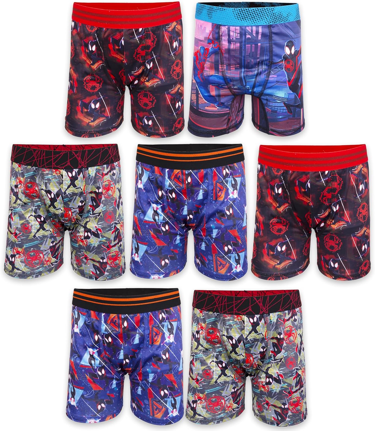 Spiderman Boys Boxer Brief Multipacks with Fun Print Choices